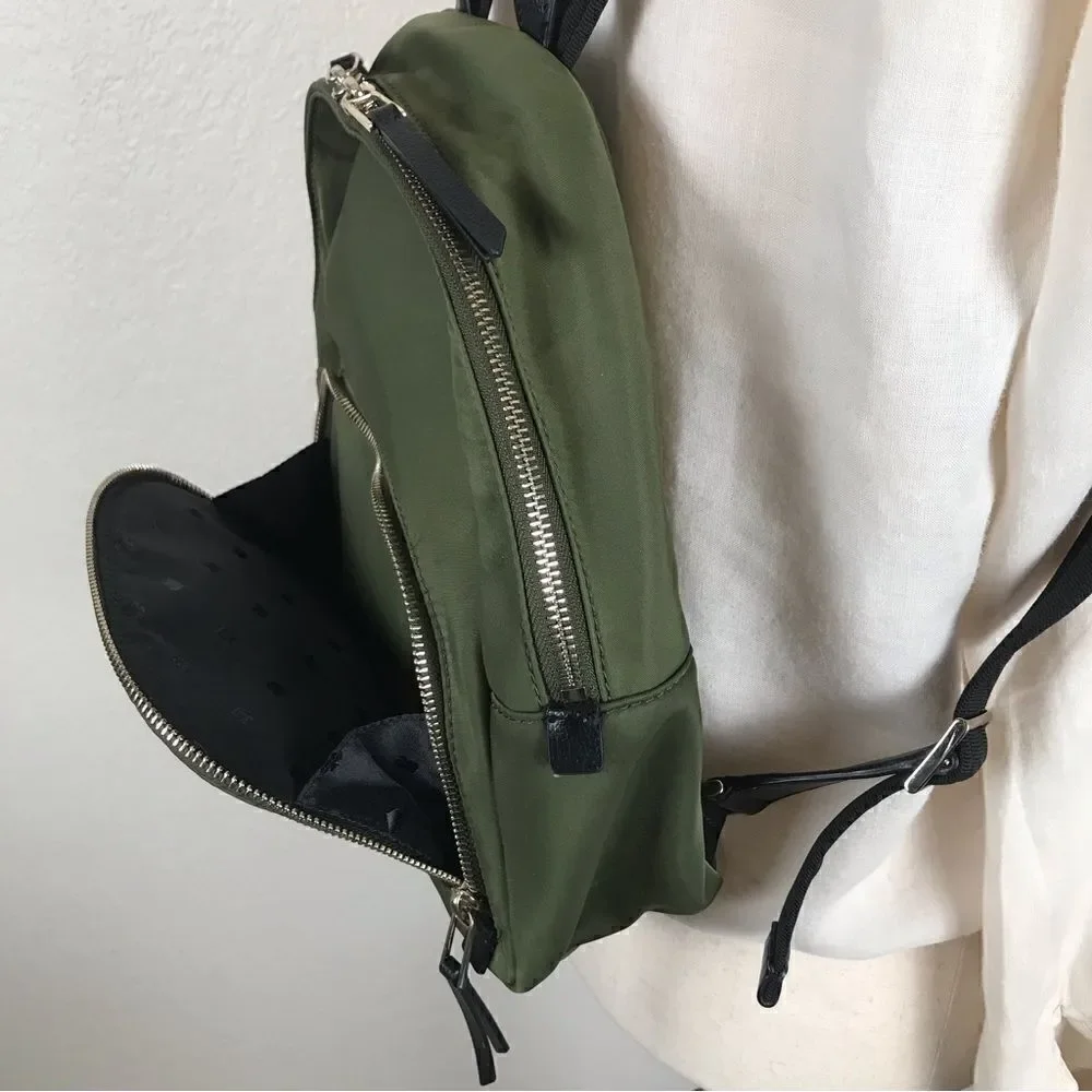 Kate Spade‎ New York Dawn sapling green nylon medium size backpack